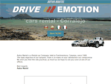 Tablet Screenshot of driveemotion.com